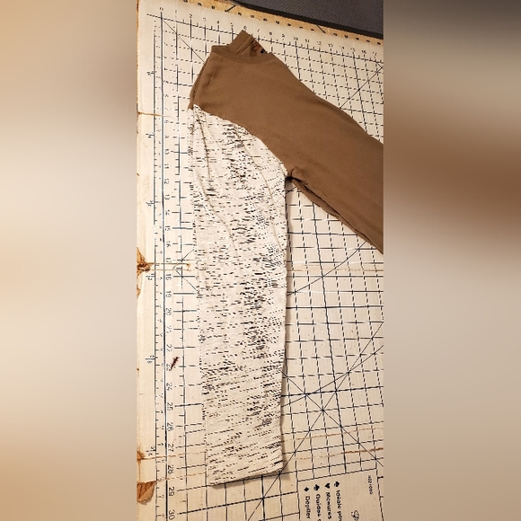 🔥NWOT Stockhomme Evolution Brown & White Long Sleeve Pocket T-shirt Men's US Sm - Picture 5 of 7